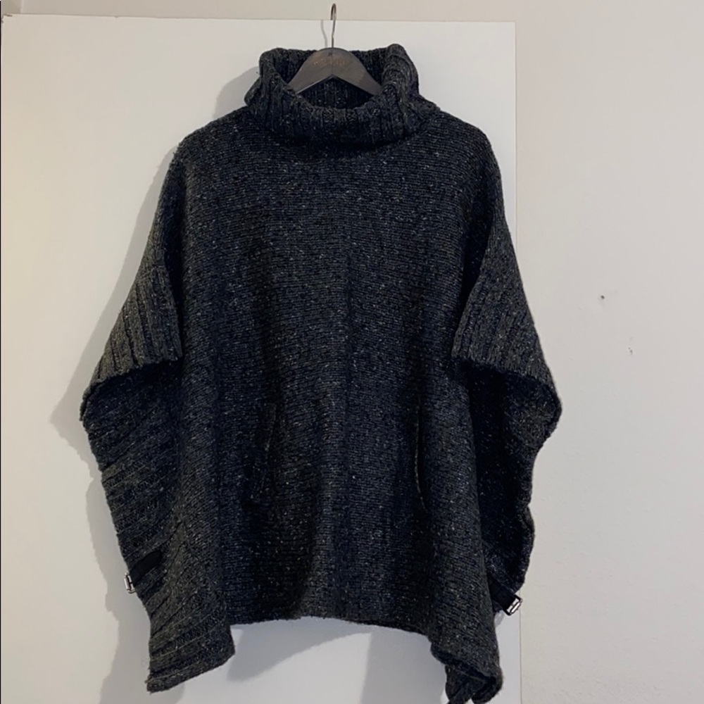 Grey poncho
